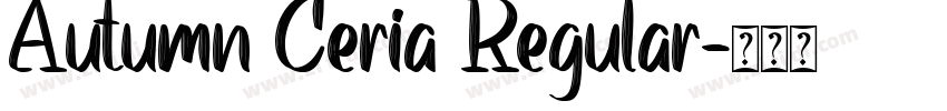 Autumn Ceria Regular字体转换